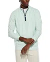 Tailorbyrd Micro Grid Textured Performance 1/4-zip Pullover In Gray