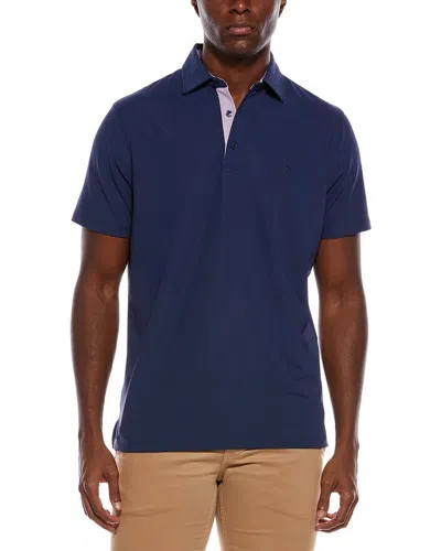 TAILORBYRD TAILORBYRD MICRO GRID TEXTURED PERFORMANCE POLO SHIRT