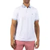 Tailorbyrd Micro Perforated Performance Polo In White