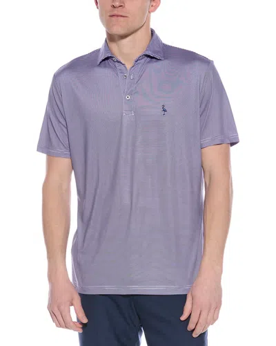 Tailorbyrd Micro Stripe Printed Performance Shirt In Pink