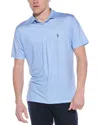 Tailorbyrd Mini Dot Printed Performance Shirt In Blue