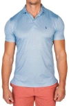 Tailorbyrd Mini Dots Performance Golf Polo In Blue