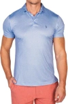 Tailorbyrd Mini Dots Performance Golf Polo In Blue