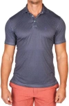 Tailorbyrd Mini Dots Performance Golf Polo In Gray