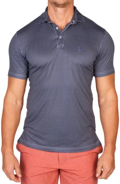 Tailorbyrd Mini Dots Performance Golf Polo In Gray