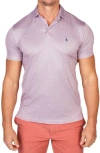 Tailorbyrd Mini Dots Performance Golf Polo In Purple
