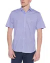 Tailorbyrd Mini Geo Getaway Knit Shirt In Pink