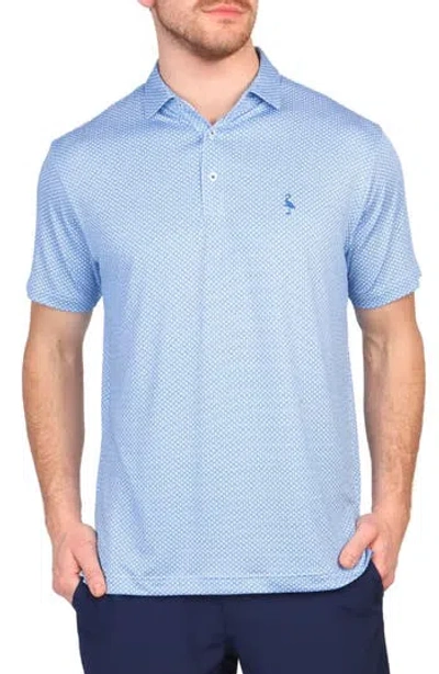 TAILORBYRD TAILORBYRD MINI GEO PRINT PERFORMANCE POLO