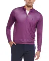 Tailorbyrd Mini Houndstooth Performance 1/4-zip Pullover In Purple