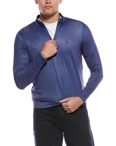 TAILORBYRD TAILORBYRD MINI HOUNDSTOOTH PERFORMANCE 1/4-ZIP PULLOVER