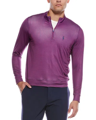 TAILORBYRD MINI HOUNDSTOOTH PERFORMANCE 1/4-ZIP PULLOVER
