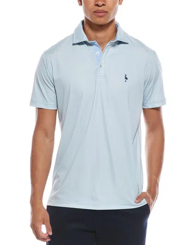 Tailorbyrd Mini Houndstooth Performance Polo Shirt In Blue