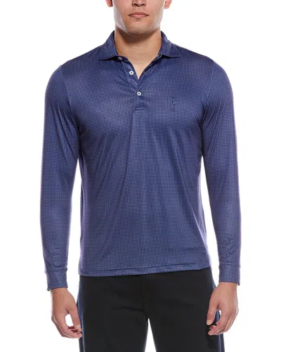 Tailorbyrd Mini Houndstooth Performance Polo Shirt In Animal Print