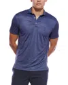 Tailorbyrd Mini Houndstooth Performance Polo Shirt In Blue
