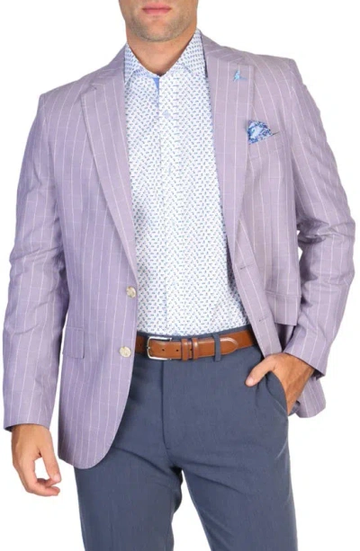 Tailorbyrd Mini Windowpane Sport Coat In Lilac