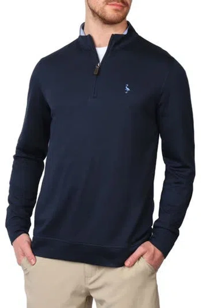 Tailorbyrd Modal Blend Quarter Zip Polo