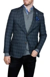 Tailorbyrd Modern Fit Glen Plaid Mèlange Sport Coat In Multi