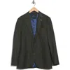 Tailorbyrd Modern Fit Heathered Micro Check Sport Coat Glen Plaid Sport Coat In Green