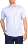 Tailorbyrd Multi Dots Performance Polo In Blue