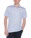 Tailorbyrd Multi Dots Performance Polo Shirt In Blue
