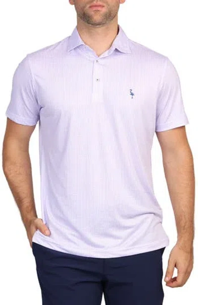 Tailorbyrd Multi Dots Performance Polo In White