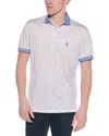 Tailorbyrd Multi Geo Performance Polo Shirt In White