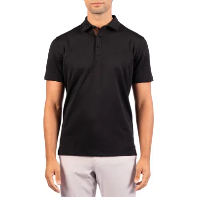 Tailorbyrd Ottoman Performance Polo In Black