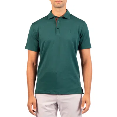 Tailorbyrd Ottoman Performance Polo In Pine