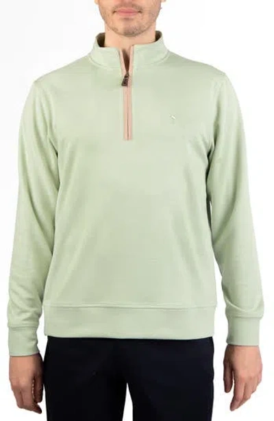 Tailorbyrd Ottoman Rib Quarter Zip Sweater In Multi