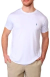 Tailorbyrd Performance Crewneck T-shirt In Dove White