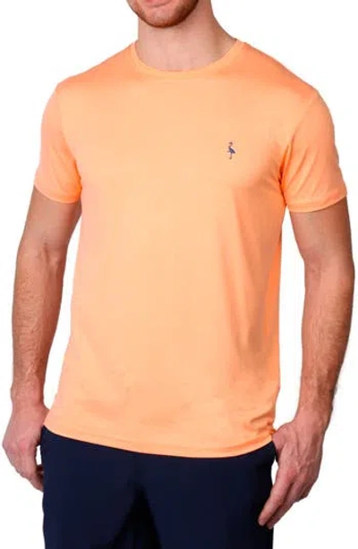 Tailorbyrd Performance Crewneck T-shirt In Tangerine