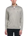 Tailorbyrd Performance Mesh 1/4-zip In Gray