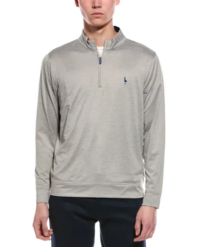 Tailorbyrd Performance Mesh 1/4-zip In Gray