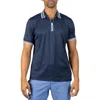 Tailorbyrd Performance Mesh Polo In Blue
