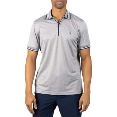 Tailorbyrd Performance Mesh Polo In Gray