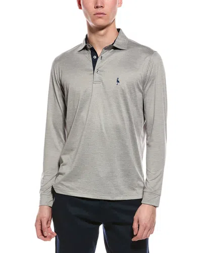 Tailorbyrd Performance Mesh Polo Shirt In Gray