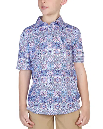 Tailorbyrd Kids' Performance Polo Shirt In Blue