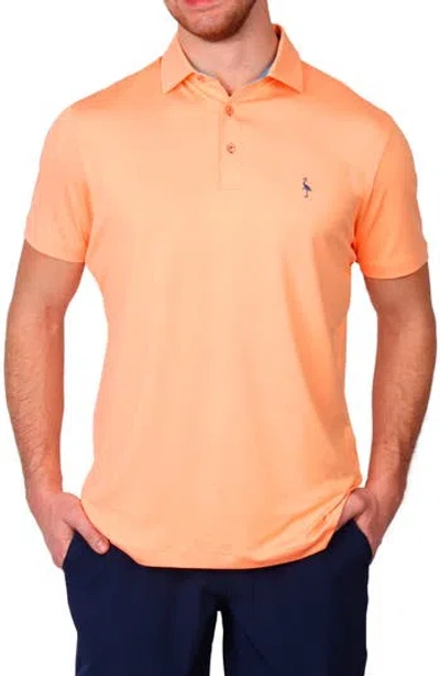 Tailorbyrd Performance Polo In Tangerine