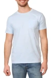 Tailorbyrd Pigment Dyed Pocket T-shirt In Lt Blue