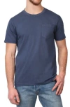 Tailorbyrd Pigment Dyed Pocket T-shirt In Navy