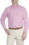 Tailorbyrd Gingham Stretch Button-down Shirt In Pink