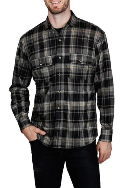 Tailorbyrd Plaid Button-up Shirt In Multi