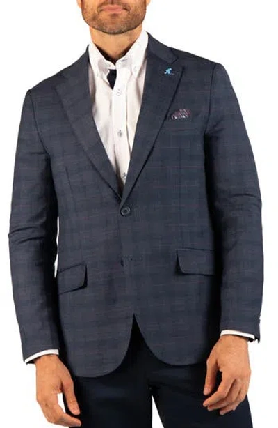 Tailorbyrd Plaid Sport Coat In Charcoal