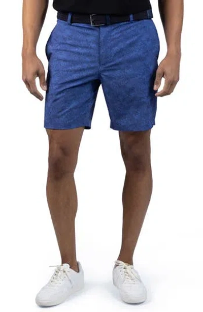 Tailorbyrd Print Performance Shorts In Blue