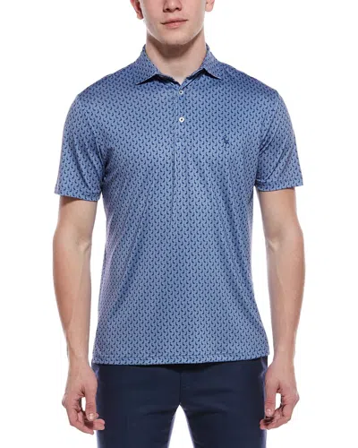 Tailorbyrd Printed Performance Short In Blue