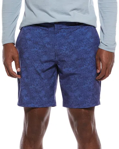 Tailorbyrd Printed Performance Short In Blue