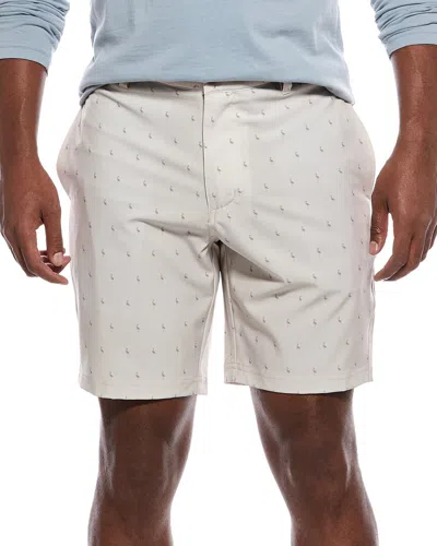 Tailorbyrd Printed Performance Short In Neutral