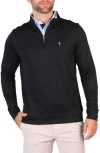 Tailorbyrd Quarter Zip Pullover In Black