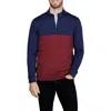 Tailorbyrd Quarter Zip Performance Pullover In Animal Print