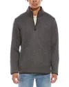 Tailorbyrd Quilted Suede-trim 1/4-zip Pullover In Animal Print